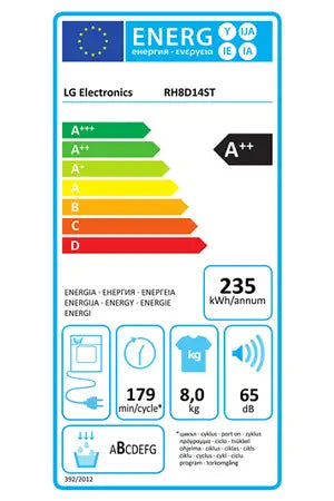 Sèche-linge Lg RH8D14ST